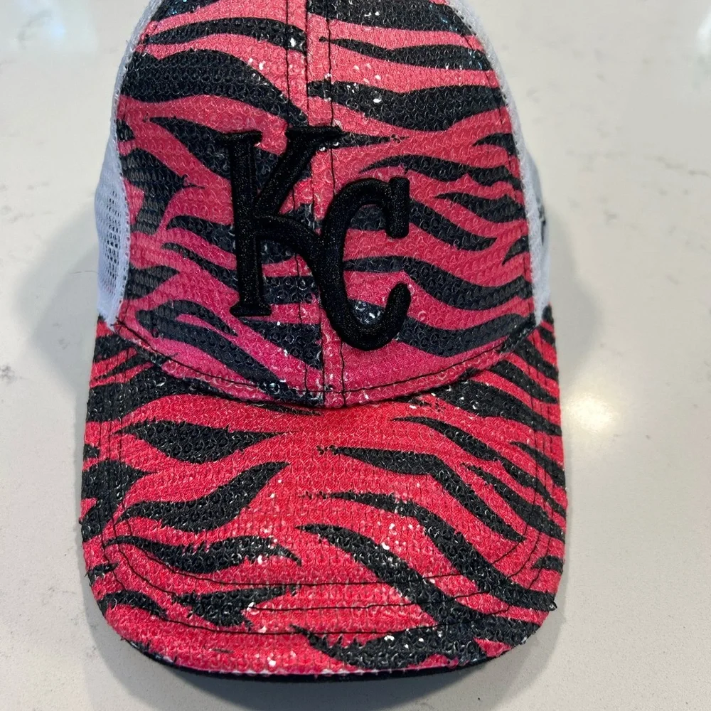 New Era Pink and Black Zebra Print Hat